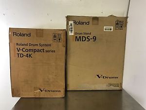 Roland TD4-S TD-4K V-Compact Electronic Drum Kit with MDS-9 Stand and Hardware