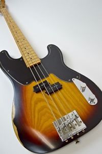 Fender Mike Dirnt Road Worn Precision Bass, Rosewood / 3-Color Sunburst/512