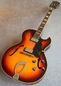 GUILD, Vintage, CE-100D, Sunburst, 1968, Very Good Condition, with Hard Case