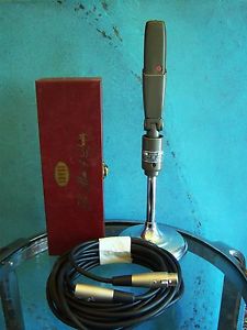 Vintage 1953 Shure Brothers 300 ribbon bi-directional microphone w accessories