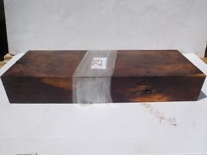 Large cocobolo block,no pith or centerheart,waxed! 25 3/8" inches long x 9" x 4"