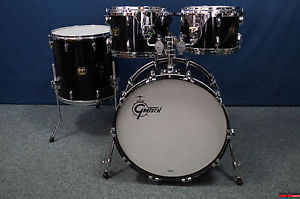 Gretsch USA Custom Shellset  "Piano Black Gloss"  22,12,13,16"   inkl. Tomhalter