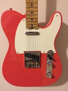 Sims Custom Shop Telecaster in '56 Fiesta Red....RARE guitar
