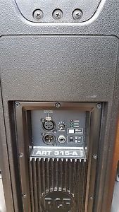 2x RCF ART-315A MKIII Active Two-Way Speakers+Stands+Bags