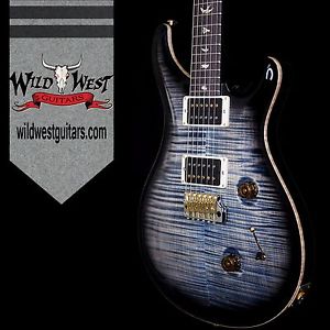 PRS Flame 10 Top Custom 24 Rosewood Fretboard Fade Whale Blue Smokeburst Guitar