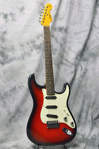 Moon Stratocaster Orange Sunburst Vintage 1980s Made in Japan Electric guitar