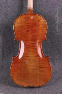 4/4 Acoustic Violin Years old Maple Perfect Flame Powerful Sound Spruce top#2064