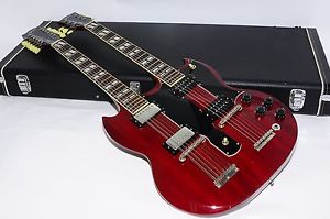 Greco SG Type Double Neck Electric Guitar Ref.No 218