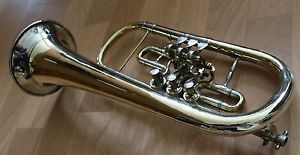 B Flügelhorn Burkhardt Zittau mit 2 Stimmzügen
