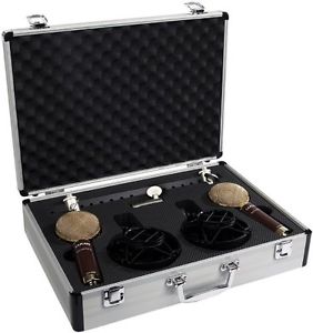 Cascade Microphones FAT HEAD Blumlein-L, Stereo Pair, Black/Gold
