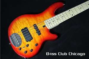 Lakland Skyline 55-02 Deluxe Cherry Burst 5 String Bass