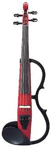 YAMAHA Silent Violin Set SV130S-CAR Candy Apple Red with Case Bow Rosin NEW