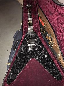 Washburn Black Velvet Flying V Made For Nick Catanese Formerly Of BLS