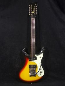 Mosrite Mark XII 1960's Vintage Sunburst E-Guitar Free Shipping 12 String Rare