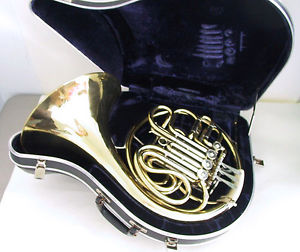 Vintage C.G. Conn Elkhart 6D Double French Horn + Case XCLLNT