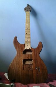 Handmade Guitar, Neck-Thru, RARE Solid Walnut, aged Maple fretboard, boutique.