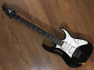 Ibanez JEM777 Custom 1980's Vintage Black E-Guitar Free Shipping Evolution PU
