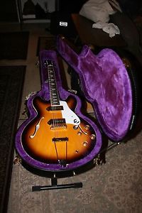 EPIPHONE 1965 ELITIST CASINO VINTAGE SUNBURST HARD SHELL CASE