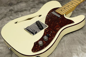 Fender USA American Deluxe Telecaster Thinline Olympic White From Japan #A101