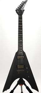 Kramer Nite V Satin Black Flying V Made in 2013 Electric guitar E-guitar