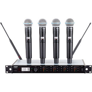 Shure ULX-D 4-Channel Handheld Wireless Microphone System with 4x Beta 58 Mics