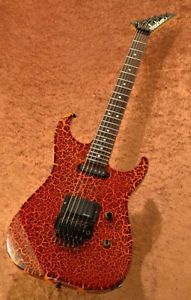 Jackson USA Dinky Red Fire Crackle w/hardcase/512