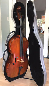 3/4 size 'Cello & Hard Case, Stradivarius model by Gunter Von Aue