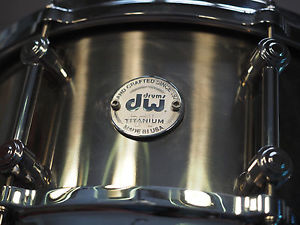 DW Dunnett Titanium Snare Drum 14" x 6.5" Very rare