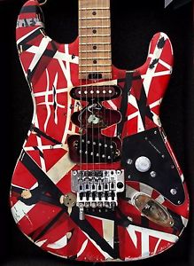 EVH Striped Series Red/white/black With The Frankenstrat Mod By *Judah Guitars