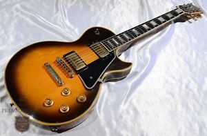 Gibson 1976 Les Paul Custom Tabaco Sunburst Used Guitar Free Shipping #g2162
