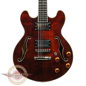 Brand New Eastman T184MX Thinline Semi-Hollow Body Electric Guitar with Case