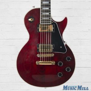 2001 Gibson Les Paul Custom Electric Guitar Wine Red w/OHSC