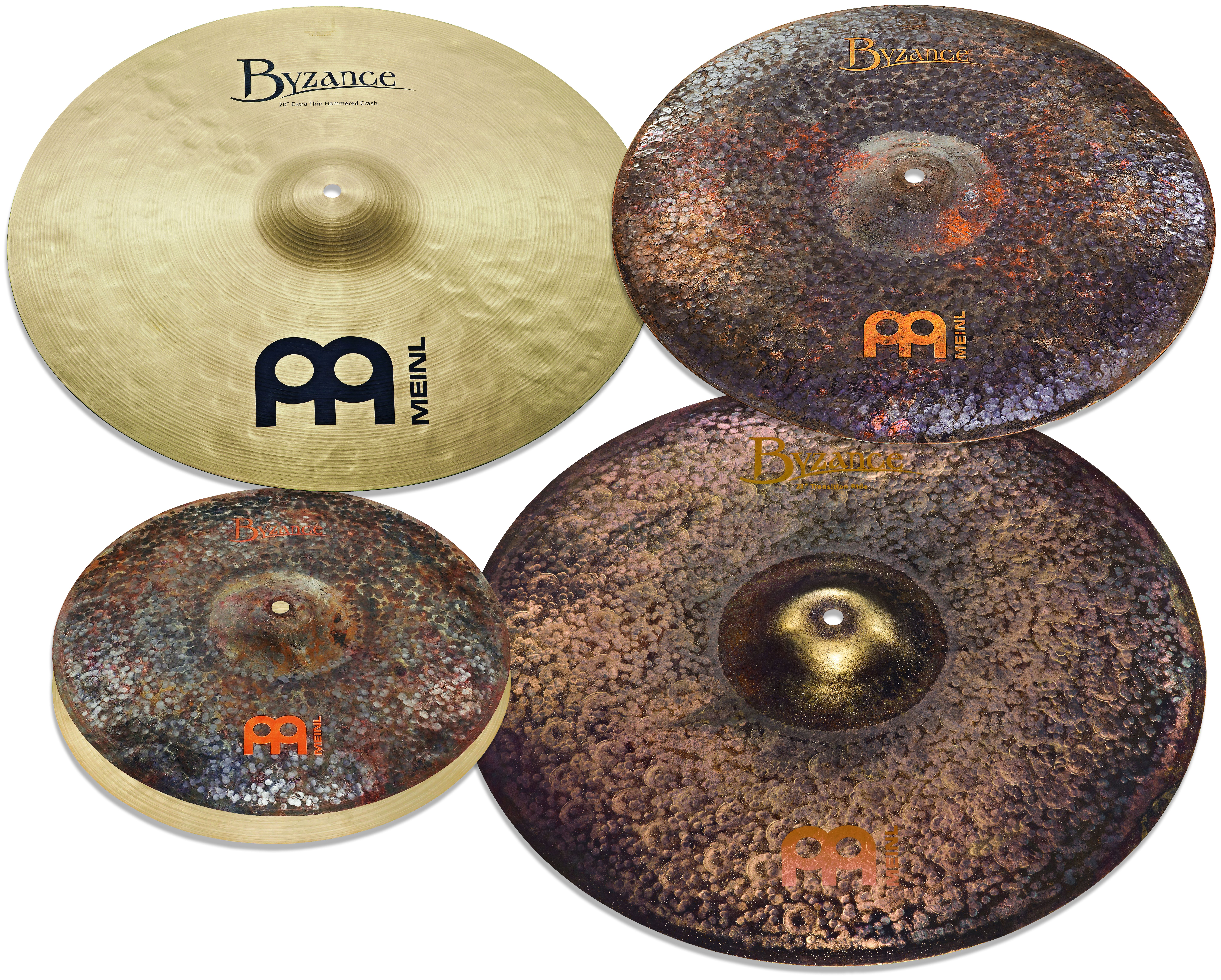 Meinl Byzance Mike Johnston Cymbal Pack / Box Set - 14", 20", 21" and Free 18" B