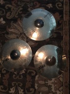 One Sabian 18" HHX Evolution Crash and Two Sabian And 16" HHX Evolution Crashes