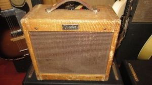 Vintage Original 1962 Fender Tweed Champ Upgraded Jensen Speaker Killer Combo