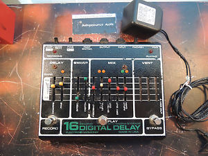 RARE ELECTRO HARMONIX 16-SECOND DELAY LOOPER EFFECTS PEDAL w/POWER SUPPLY EHX