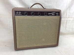 Vintage 1960's Fender Princeton 6G2 Guitar Tube Amplifier Circa 1961-1962 Brown