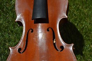 Old violin Collin Mezin fils 1939 Paris with case, bow, and certificate