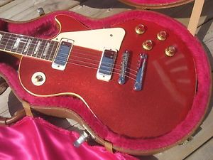 1975 Gibson Les Paul Deluxe red sparkle...One of 125 made...Vintage guitar