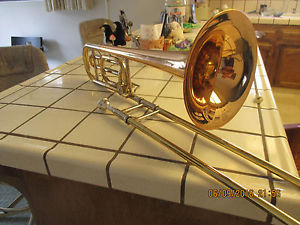 Yamaha Trombone YBL621 with F Attachment. Rose Finish on Bell. Stored for Years.
