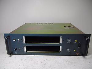 BAE AUDIO 2CR 2 CHANNEL POWERD RACKMOUNT BUILT FOR 10 SERIES MODULES UNUSED LQQK