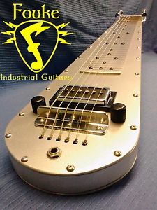 Fouke Industrial Guitars 2017 RTRAIL model aluminum lap steel guitar