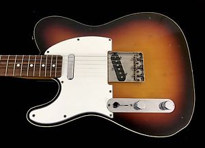 LEFTY! Fender 62RI Telecaster Custom Double Bound Sunburst Guitar RARE HSC RELIC
