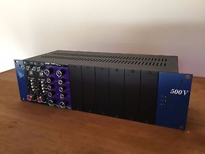 API 500 Series rack w/ 2x API 525 and 2xPurple Action compressor