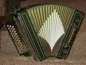 Anton Mervar Cleveland 3 Row Button Box Accordion Bb-Eb-Ab Completely Restored
