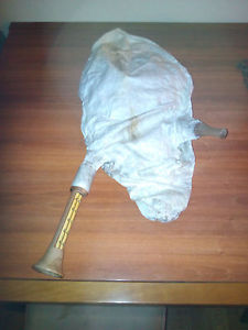 Touloumi, tulum, aggeion, traditional pontiac wind instrument, handmade goatskin