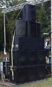 Audio PA System, QSC, Behringer