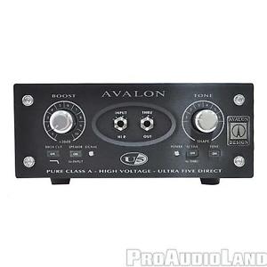 Avalon U5 Single-Channel High-Voltage Instrument DI Preamp BLACK NEW