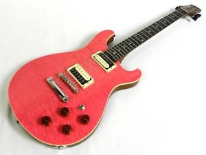 Used! GRECO EW-82 T.O.M Bridge Guitar Translucent Pink Made in Japan