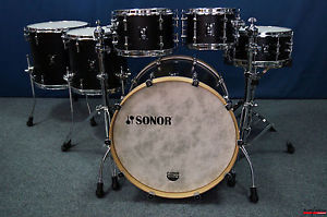 Sonor SQ1 Shellset in "GT Black"  -  22,10,12,14,16" + 14x6,5"